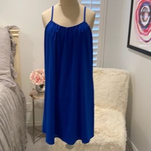 Alice and Olivia royal blue slip sundress